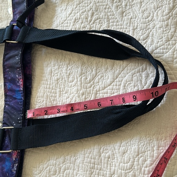 Large clear PVC and starscape Polyester tote bag with small clear PVC zipper bag - Picture 10 of 12